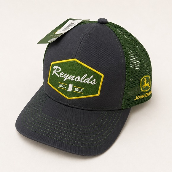 John Deere Other - John Deere Gorpcore Reynolds TruckerHat Mens OS Workwear Farmcore Gray Green NWT